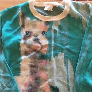 Lauren Walcott  Anthropologie llama sweater sz-lg